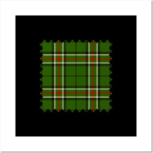 Green, Black, Red and White Tartan Posters and Art